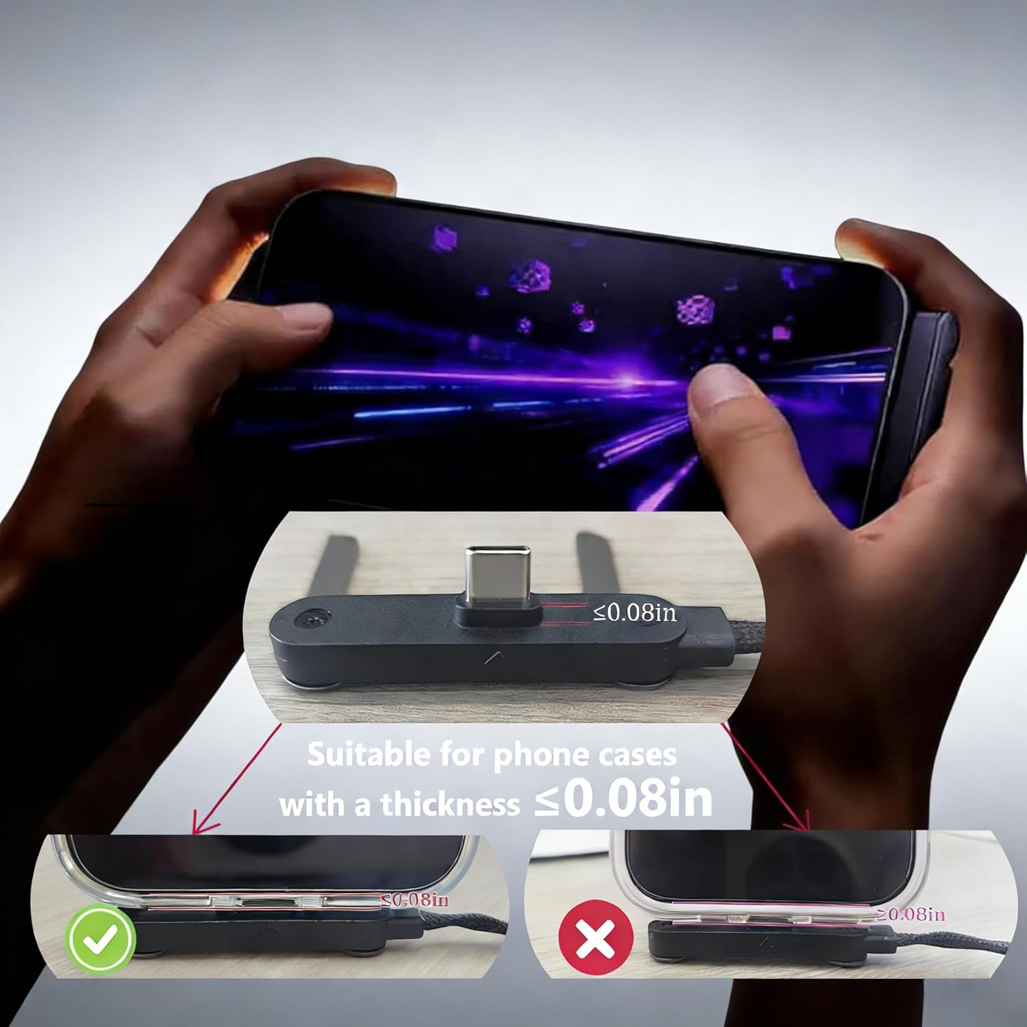 Cablu USB-C 240W cu suport integrat